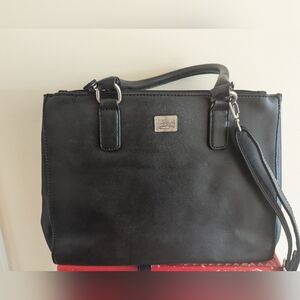 David Jones Black Leather Bag